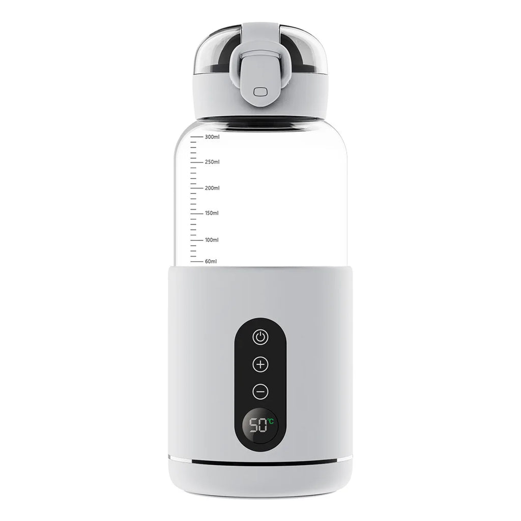 Rechargeable Baby Milk Warmer, Portable Insulated Water Kettle, 35-55℃ Adjustable Temperature for Travel Baby Formula Preparatio
